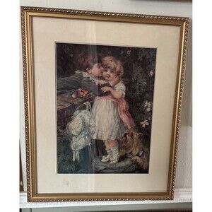 Frederick Morgan Over the Garden Wall Wood Framed Print Pears Soap Advertisement